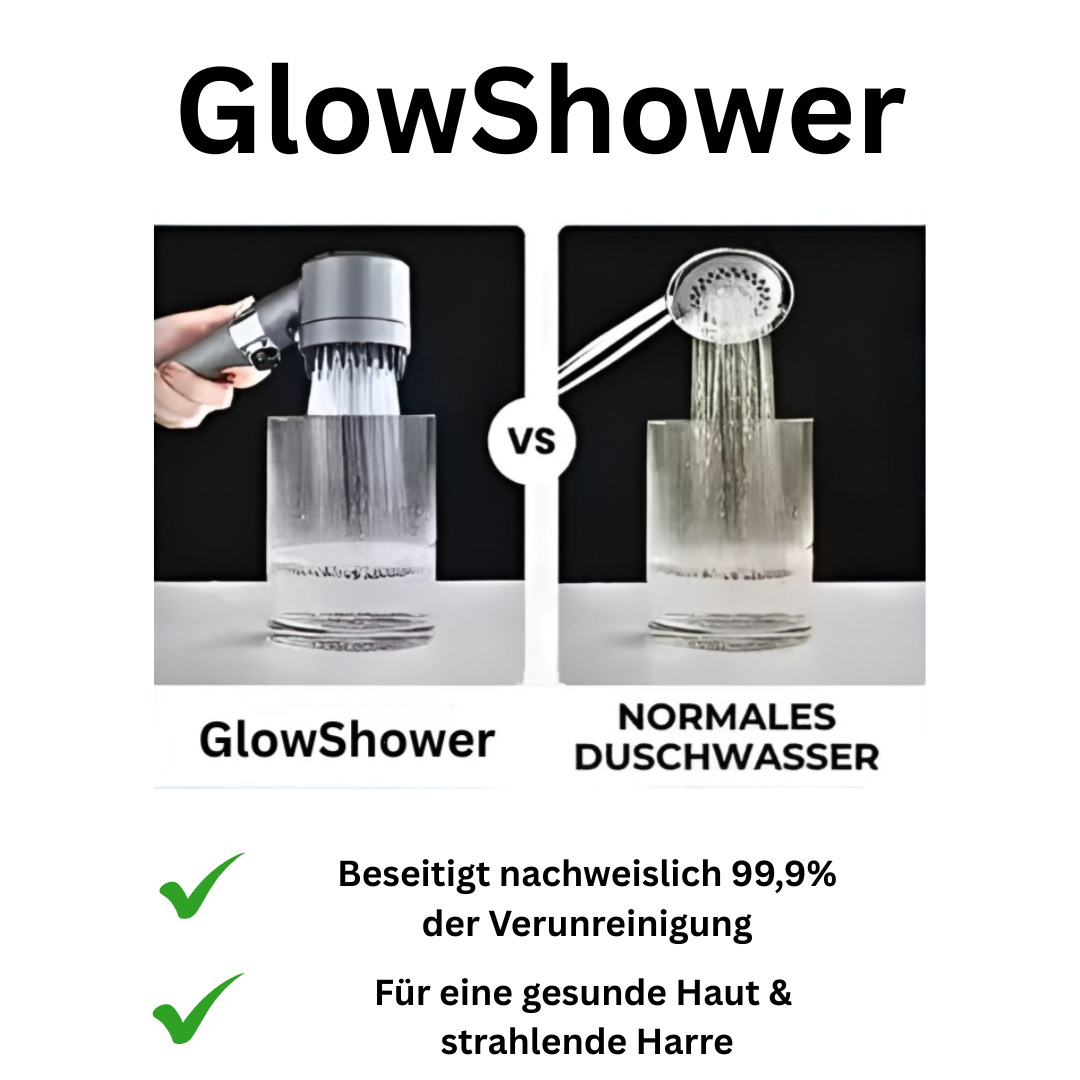 GlowShower - 4-in-1 Duschkopf + 5 Gratis Kalkfilter